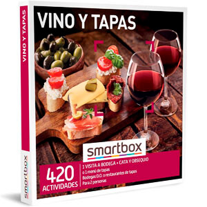 caja regalo experiencia de vino y tapas