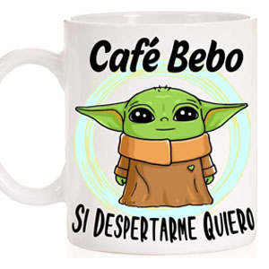 Taza regalo de Baby Yoda