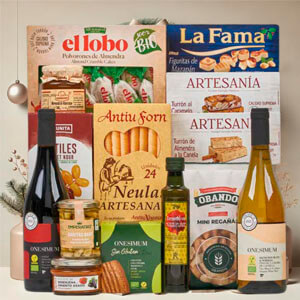 Cesta vegana regalo navidad